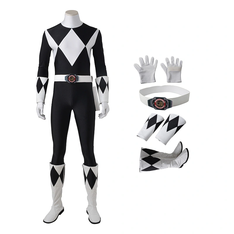 Goushi Mammoth Ranger Costume Black Mighty Morphin' Power Rangers Cosplay Costumes