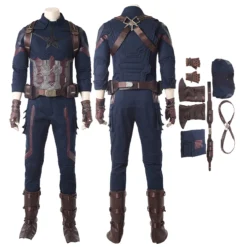 Captain America Costumes Avengers Infinity War Steve Rogers Cosplay Costume