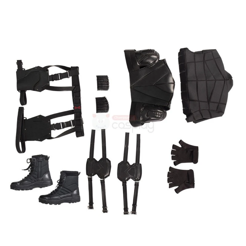 Yelena Belova Black Costume New Black Widow Cosplay Suit - Image 11
