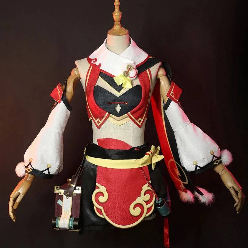 Yanfei Costume Genshin Impact Cosplay Suit - Image 2