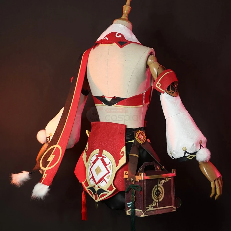 Yanfei Costume Genshin Impact Cosplay Suit - Image 4