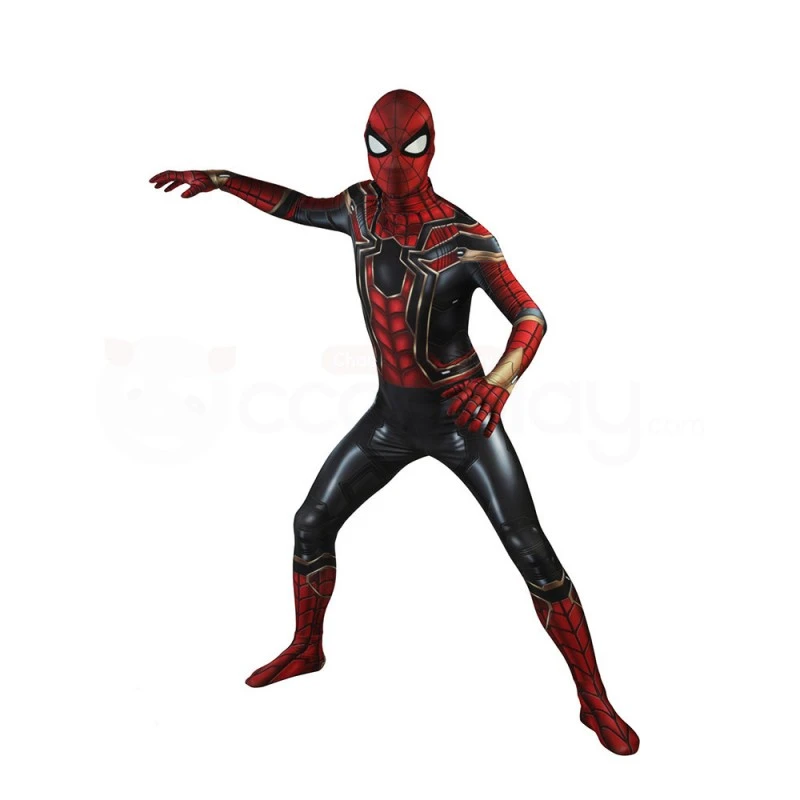 Avengers 3 Infinity War Cosplay Costumes Spider-Man Peter Parker Jumpsuit - Image 2