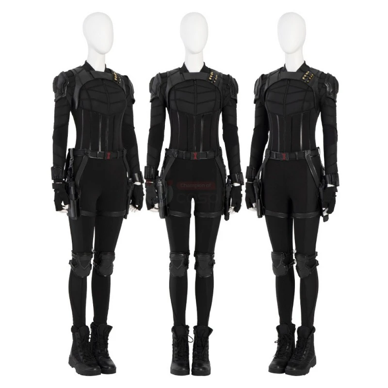 Yelena Belova Black Costume New Black Widow Cosplay Suit - Image 2