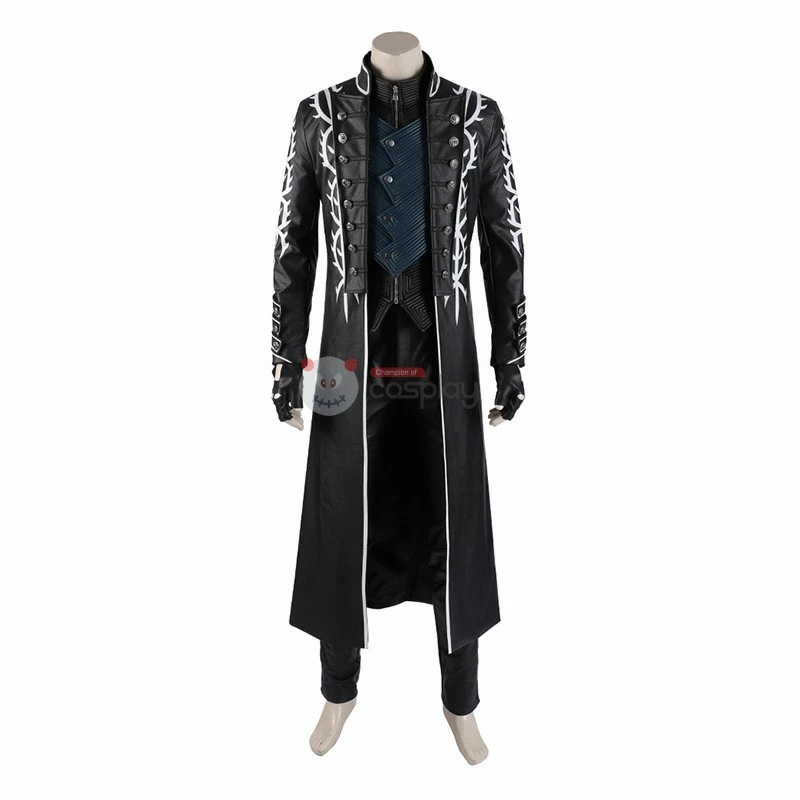 Ready To Ship Vergil Costume Devil May Cry 5 Cosplay Costumes Windbreaker Full Set - Image 2
