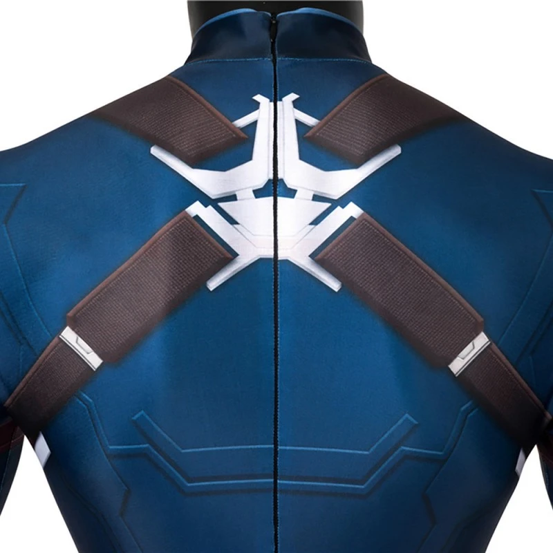 Captain America Jumpsuit Avengers 4 Endgame Steve Rogers Cosplay Costume - Image 10
