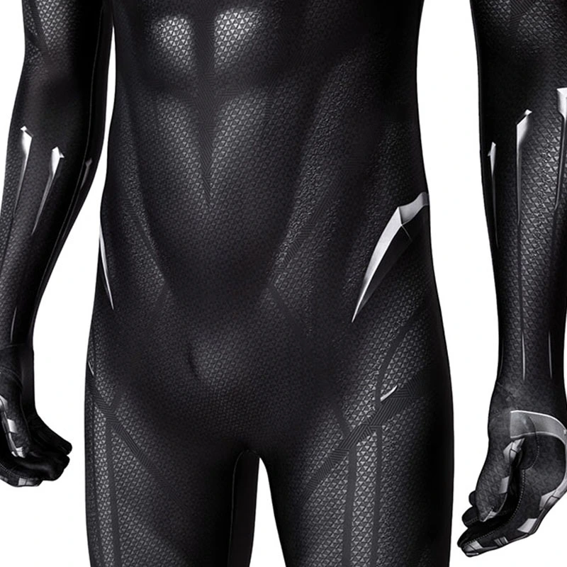 New Black Panther Cosplay Costume T'Challa Jumpsuit - Image 11