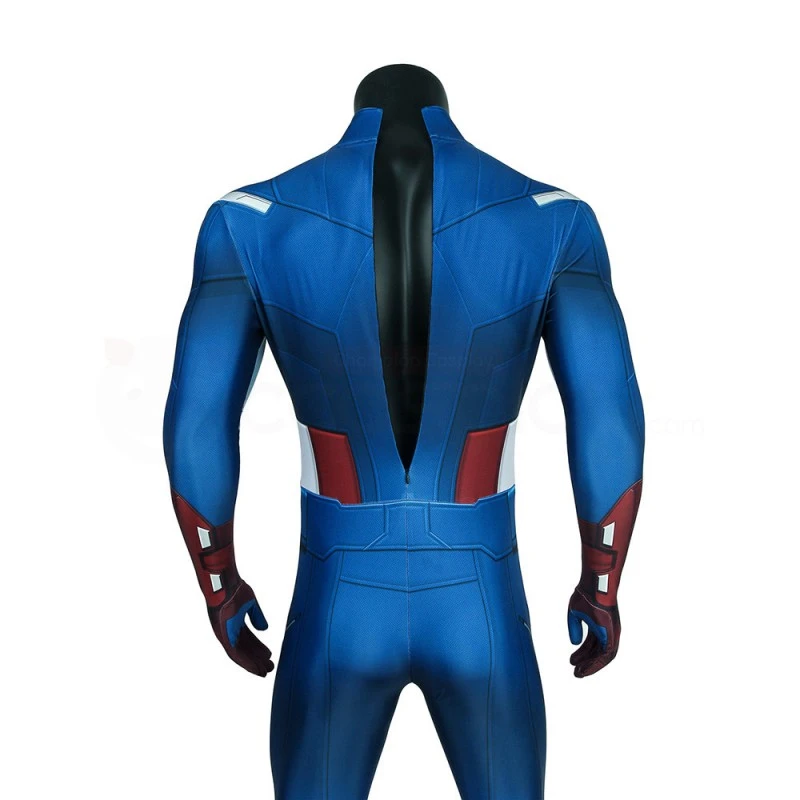 The Avengers Steve Rogers Bodysuit Captain America Cosplay Costume - Image 10