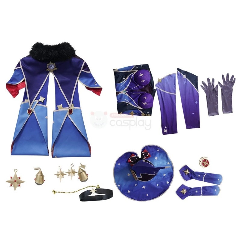 Mona Costume New Genshin Impact Mona Cosplay Suit - Image 13