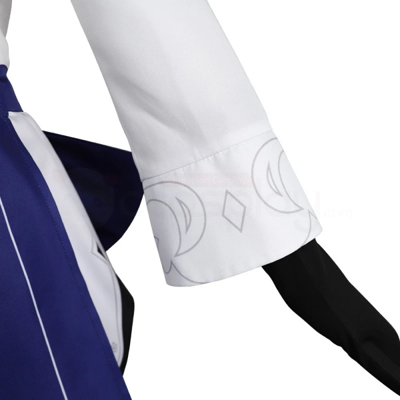 Genshin Impact Eula Pizza Hut Cosplay Costume - Image 13