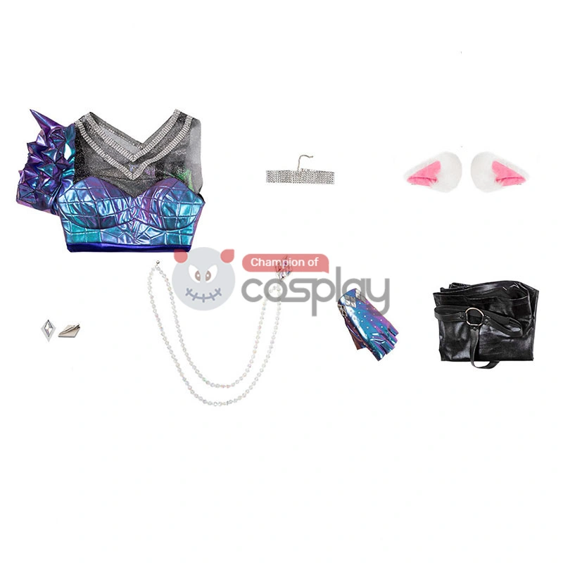 League Of Legends 2020 LOL KDA All Out Ahri Cosplay Costume - Image 13