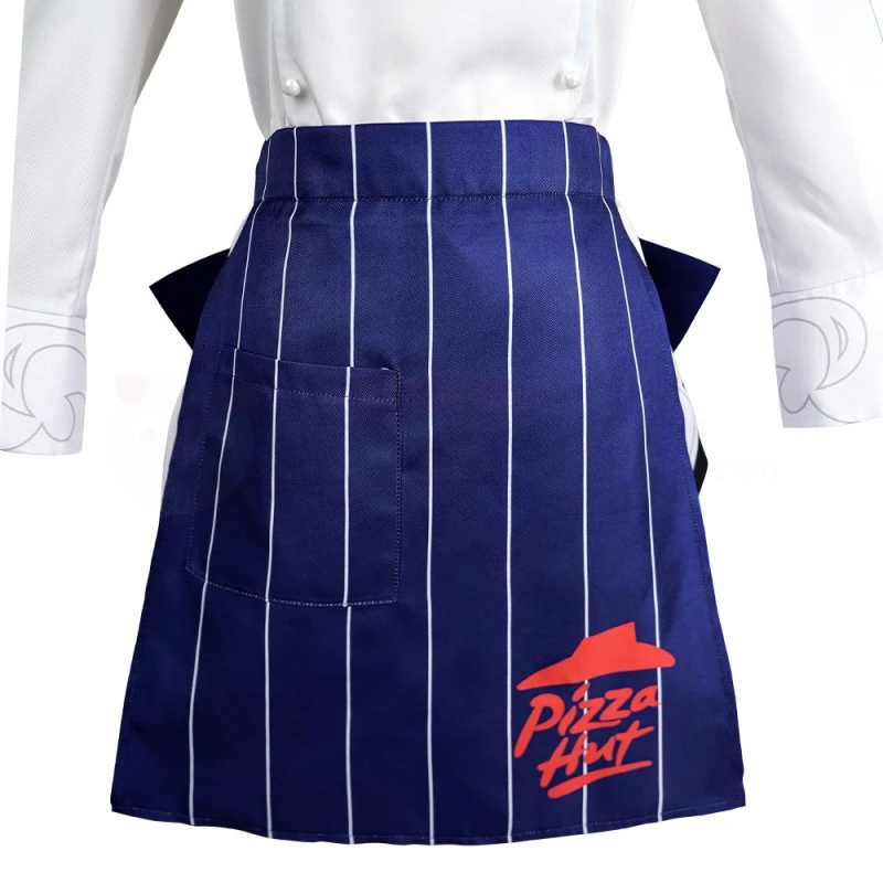 Genshin Impact Eula Pizza Hut Cosplay Costume - Image 14