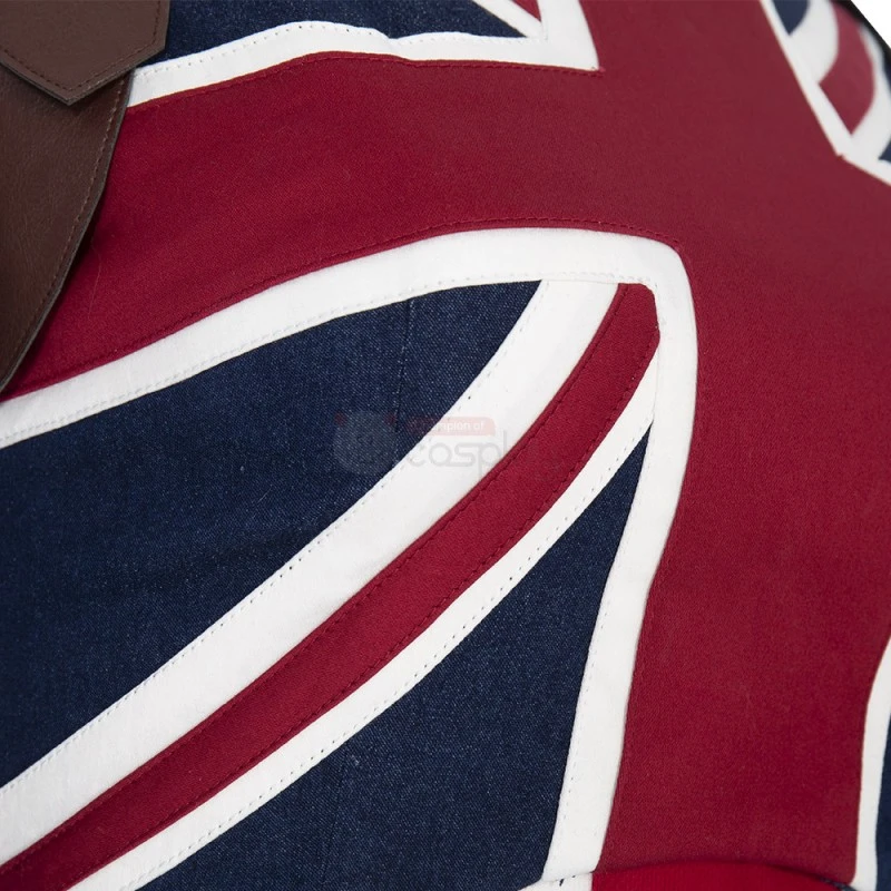 Captain Carter Costume What If Peggy Carter Cosplay Suit - Image 17