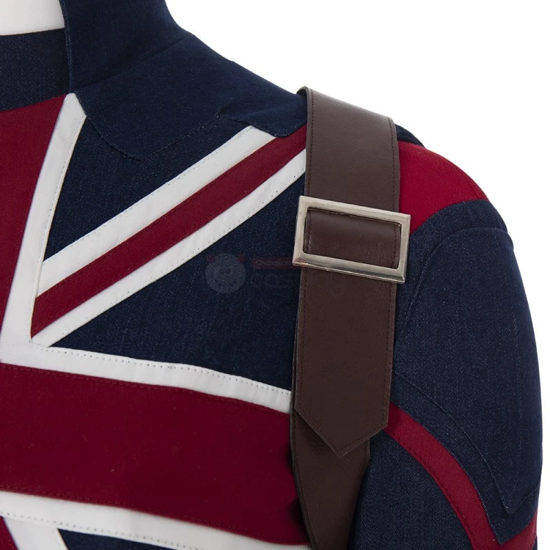 Captain Carter Costume What If Peggy Carter Cosplay Suit - Image 12