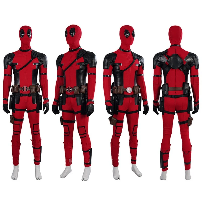 2023 Deadpool Cosplay Costumes Wade Wilson Deadpool 2 Halloween Suit Knitted Version - Image 2