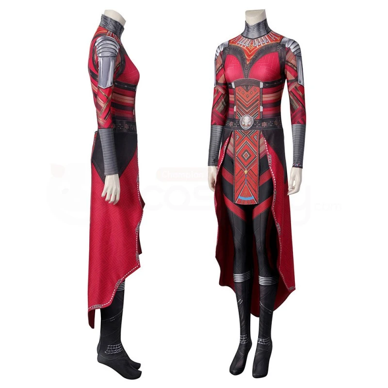 Black Panther Wakanda Forever Cosplay Costumes Dora Milaje Aneka Nakia Ayo Jumpsuit - Image 2
