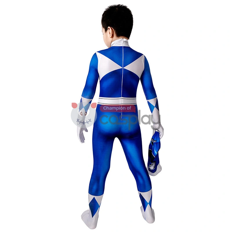 Ready To Ship For Kids Blue Ranger Cosplay Costume - Image 2