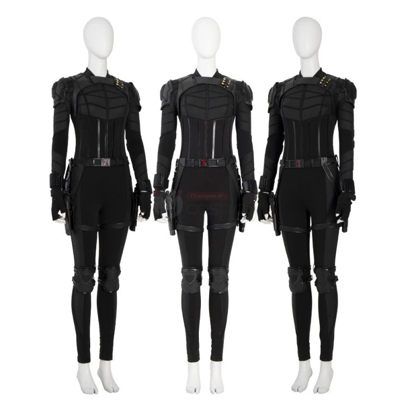 Yelena Belova Black Costume New Black Widow Cosplay Suit - Image 3
