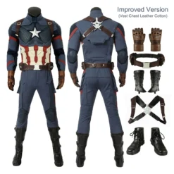Captain America Costumes Avengers-Endgame Steve Rogers Cosplay Costumes