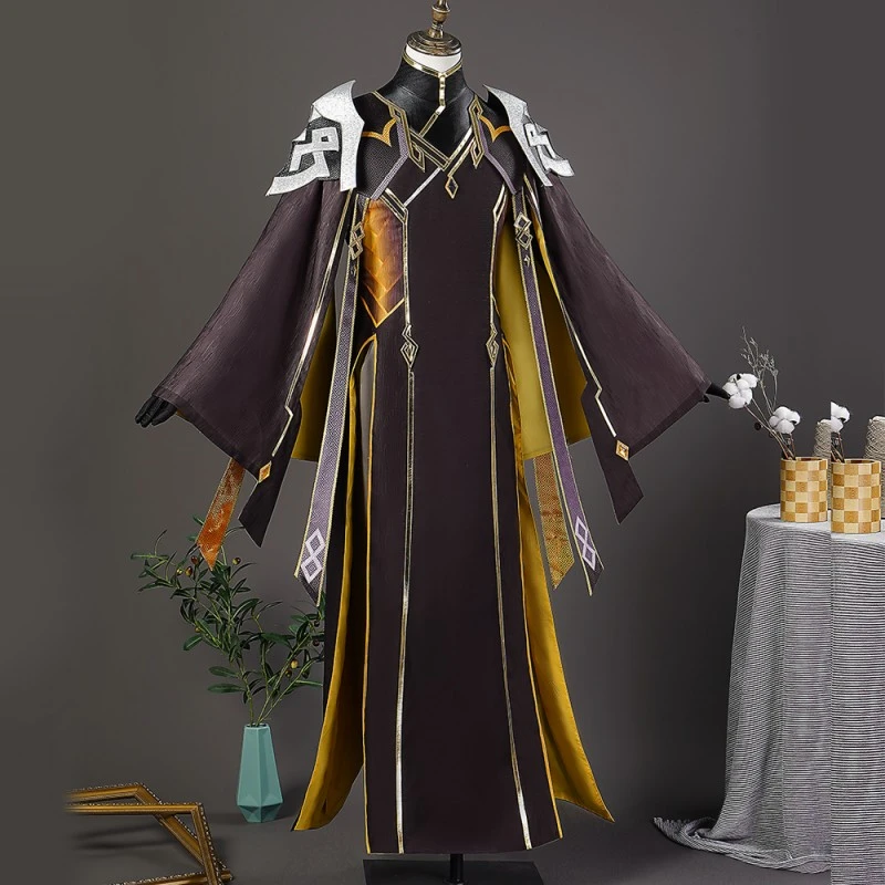 Genshin Impact Rock King Zhongli Cosplay Costumes - Image 3