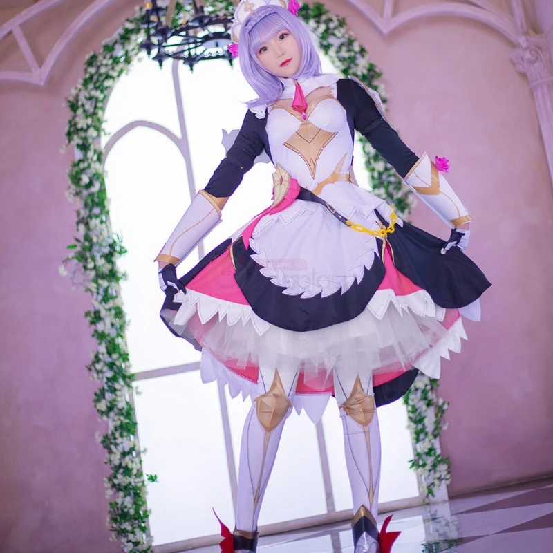 Genshin Impact Noelle Cosplay Costume - Image 6