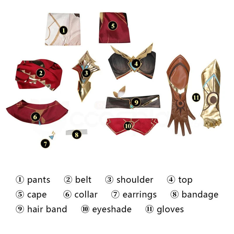 Genshin Impact Gilded Brigade Spiritwind Hunter Cosplay Costumes - Image 3