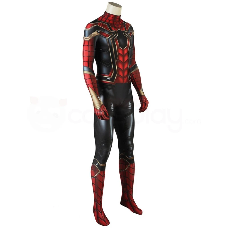 Avengers 3 Infinity War Cosplay Costumes Spider-Man Peter Parker Jumpsuit - Image 3