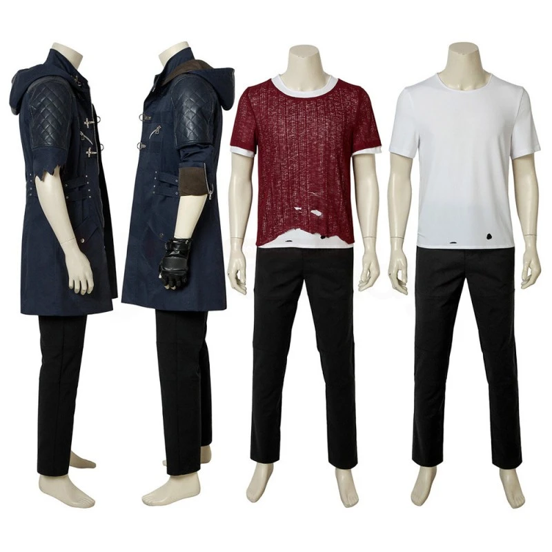 Devil May Cry 5 Costume DMC V Nero Cosplay Suit - Image 4