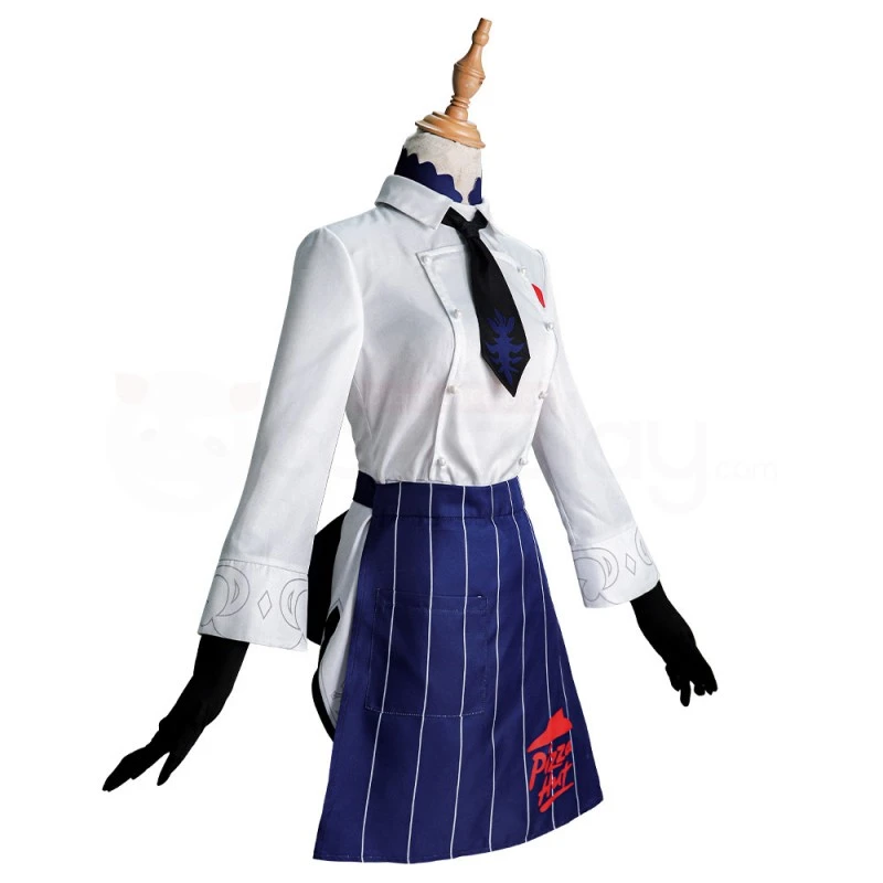 Genshin Impact Eula Pizza Hut Cosplay Costume - Image 4