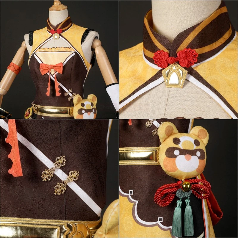 Xiangling Costume Game Genshin Impact Cosplay Suit - Image 5