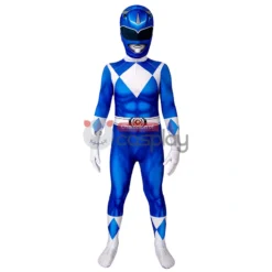 Ready To Ship For Kids Blue Ranger Cosplay Costume