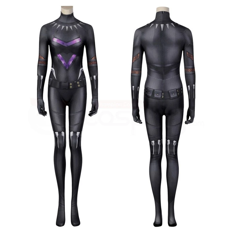 Black Panther Wakanda Forever Shuri Jumpsuit Cosplay Costume - Image 4