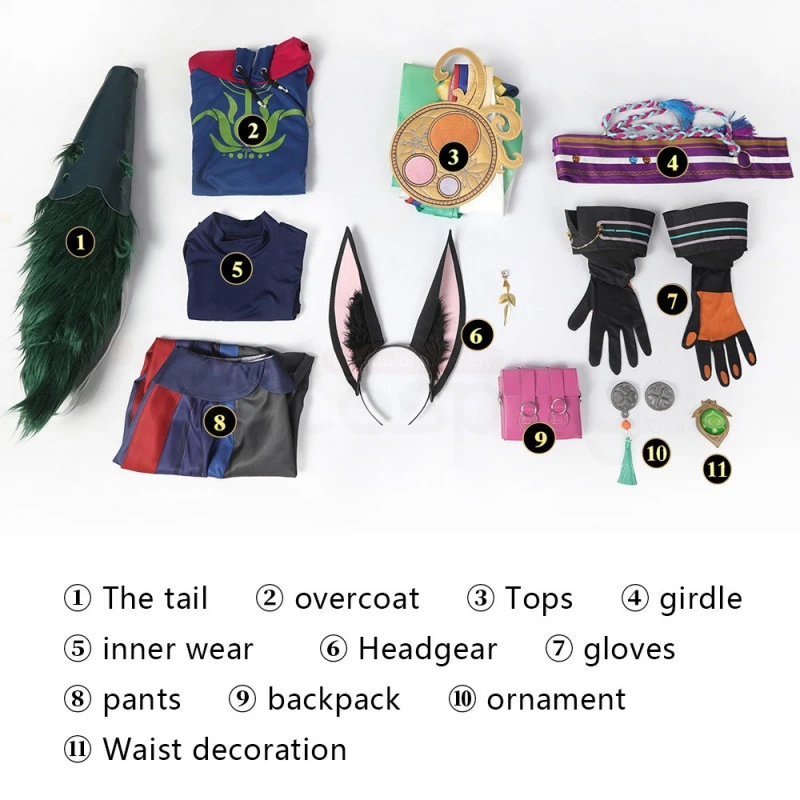 Genshin Impact Tighnari Cosplay Costumes - Image 5