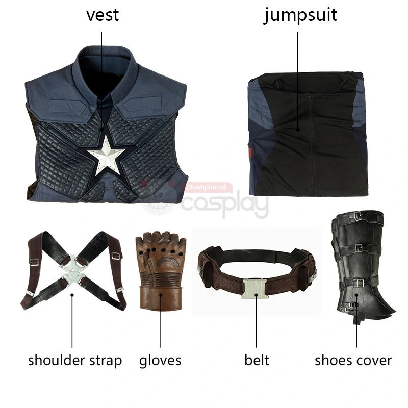 Captain America Costume Improved Version Steve Rogers Cosplay Costumes - Image 6