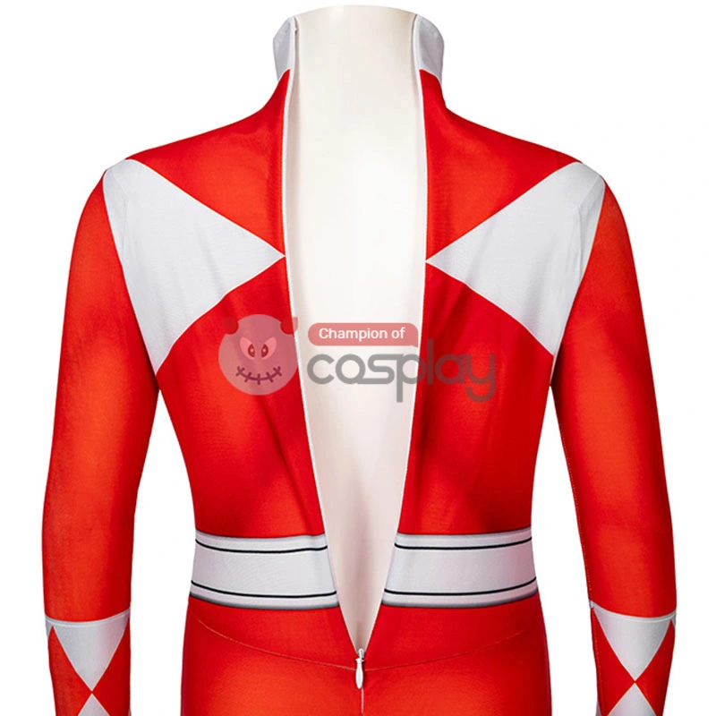 Ready To Ship For Kids Red Ranger Cosplay Costume - Image 5
