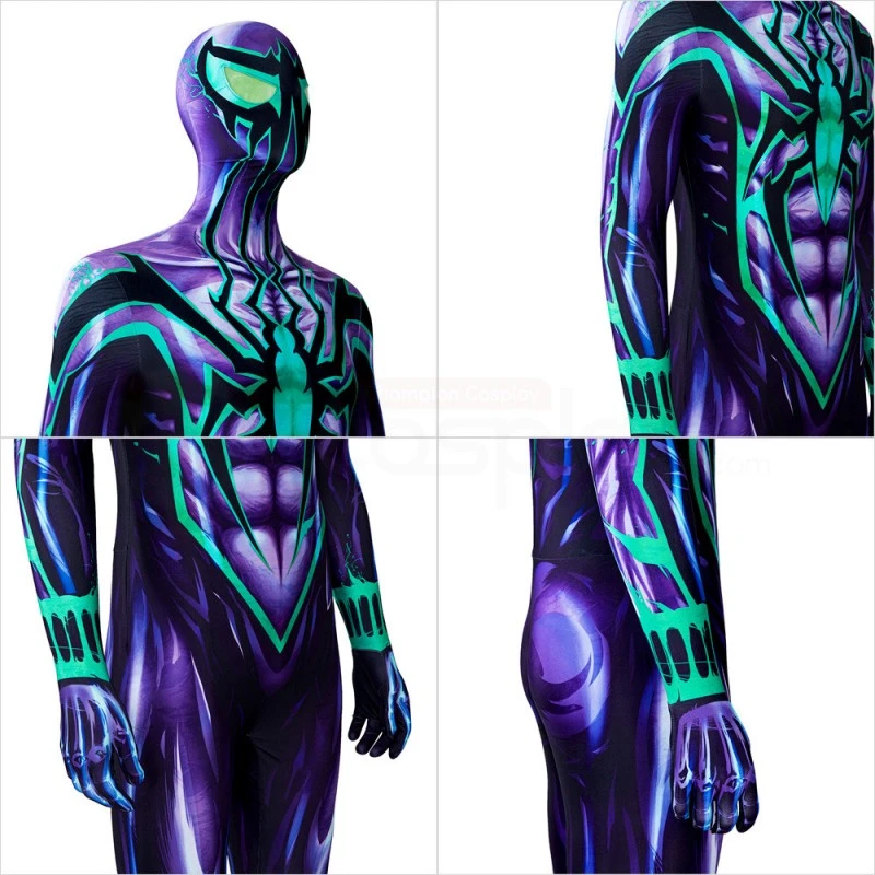 Chasm Ben Reilly Costume The Scarlet Spider Cosplay Spider-Man Jumpsuit - Image 7