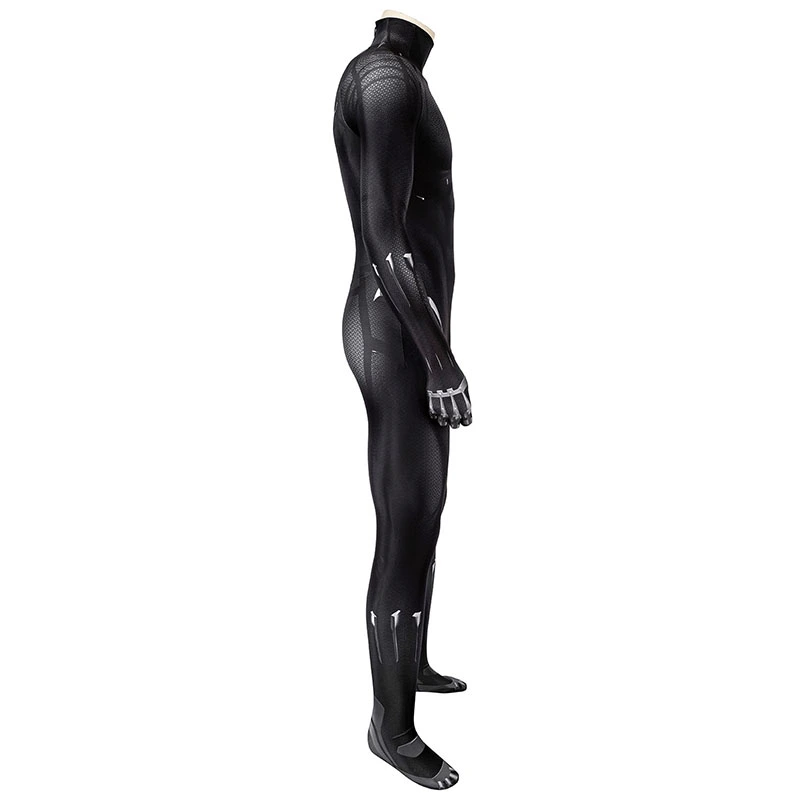 New Black Panther Cosplay Costume T'Challa Jumpsuit - Image 7