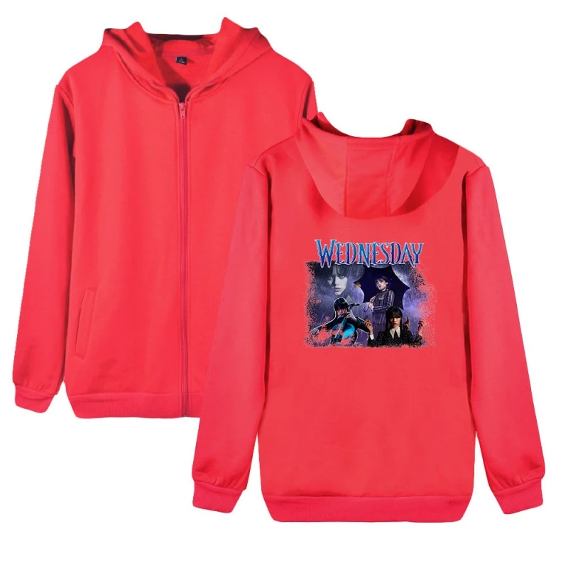 Wednesday Addams Swearshirts 2D Print Hoodies - Image 5