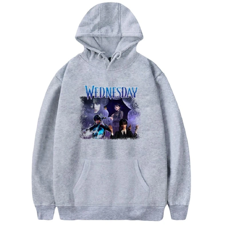 Wednesday Addams Swearshirts 2D Print Hoodies - Image 10