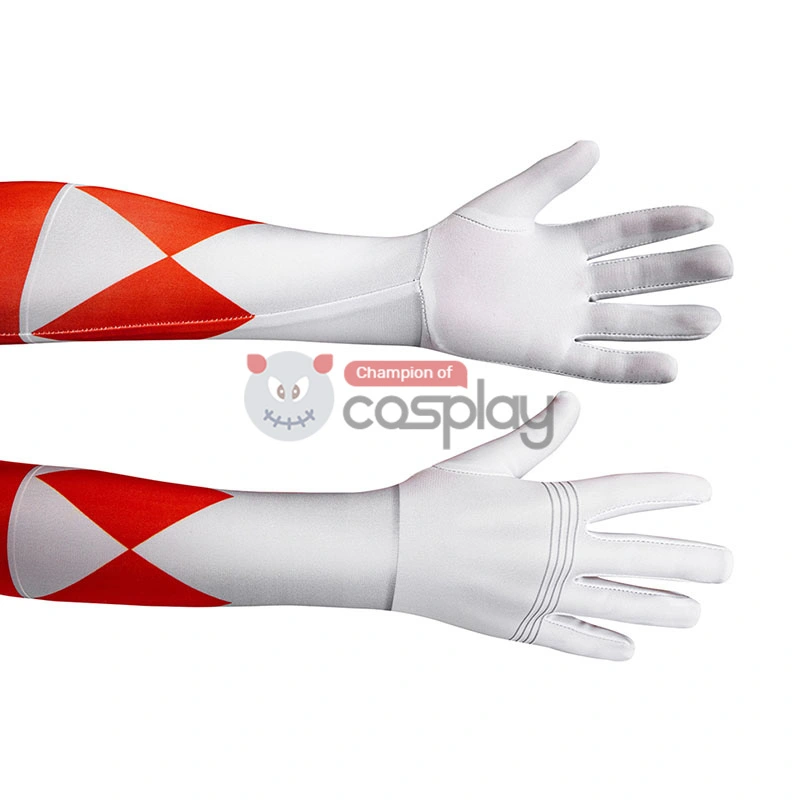 Ready To Ship For Kids Red Ranger Cosplay Costume - Image 8