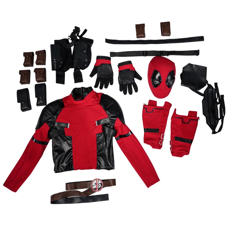 2023 Deadpool Cosplay Costumes Wade Wilson Deadpool 2 Halloween Suit Knitted Version - Image 9