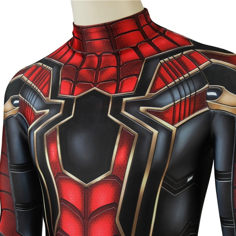 Avengers 3 Infinity War Cosplay Costumes Spider-Man Peter Parker Jumpsuit - Image 9