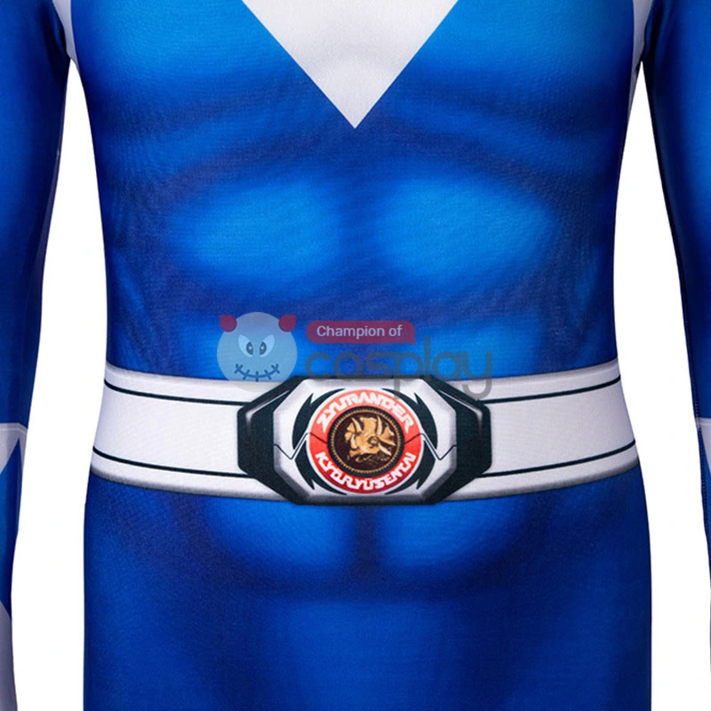 Ready To Ship For Kids Blue Ranger Cosplay Costume - Image 8