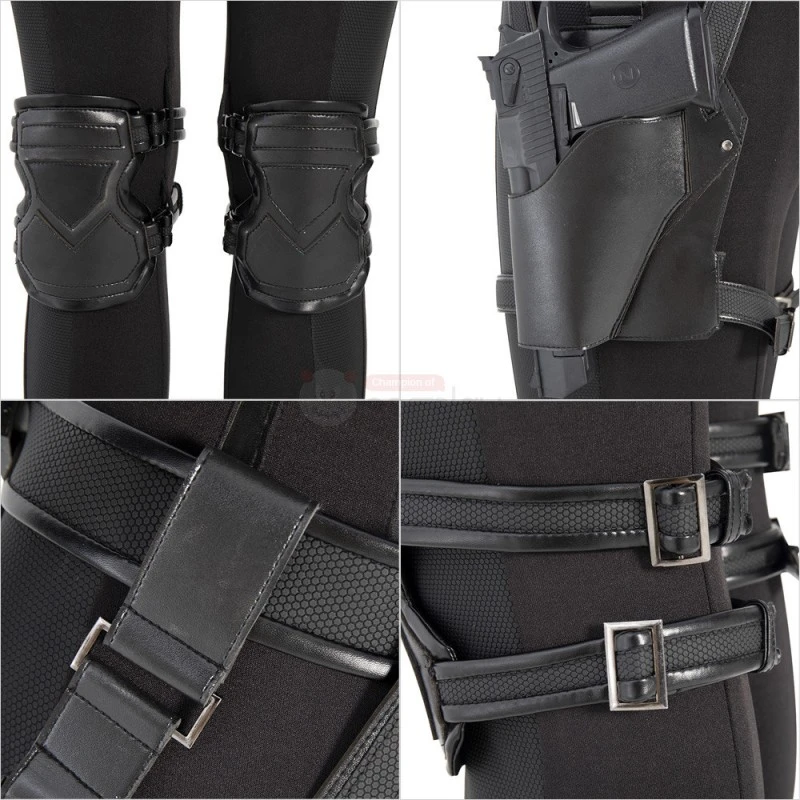 Yelena Belova Black Costume New Black Widow Cosplay Suit - Image 10