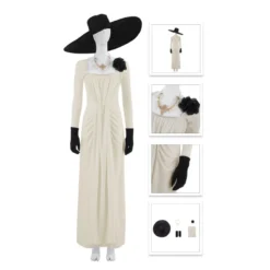 2021 Resident Evil 8 Village Alcina Dimitrescu Dress Cosplay Costume