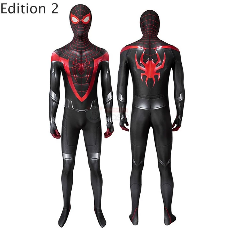 Spiderman Suit Spider-Man Miles Morales Jumpsuit Cosplay Costumes - Image 3