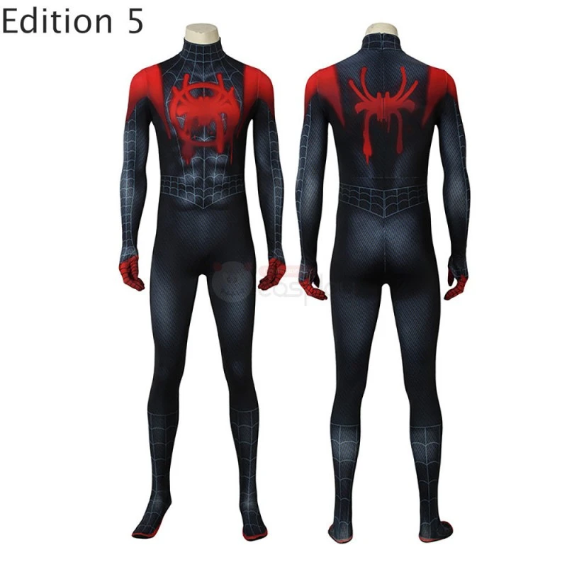 Spiderman Suit Spider-Man Miles Morales Jumpsuit Cosplay Costumes - Image 6