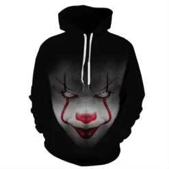 It Chapter 2 Pennywise 3D Print Pattern Long Sleeve Hoodies