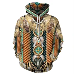 Fashion 3D Print American Indian Pattern Hoodie