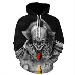 Pennywise Long Sleeve Hoodie It Chapter Two Halloween Sweatshirt