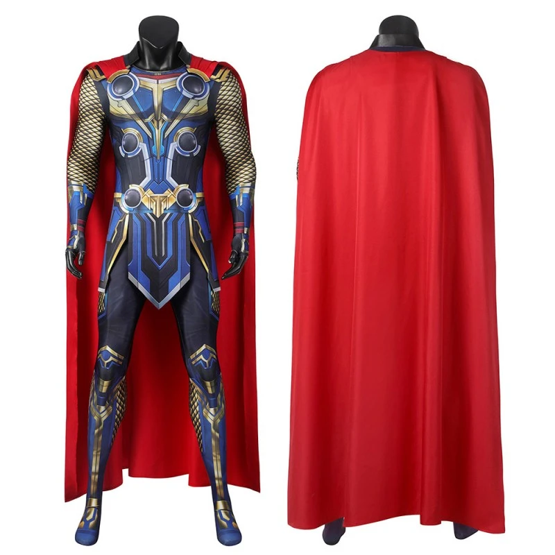 Thor Love And Thunder Cosplay Costumes Thor Halloween Jumpsuit